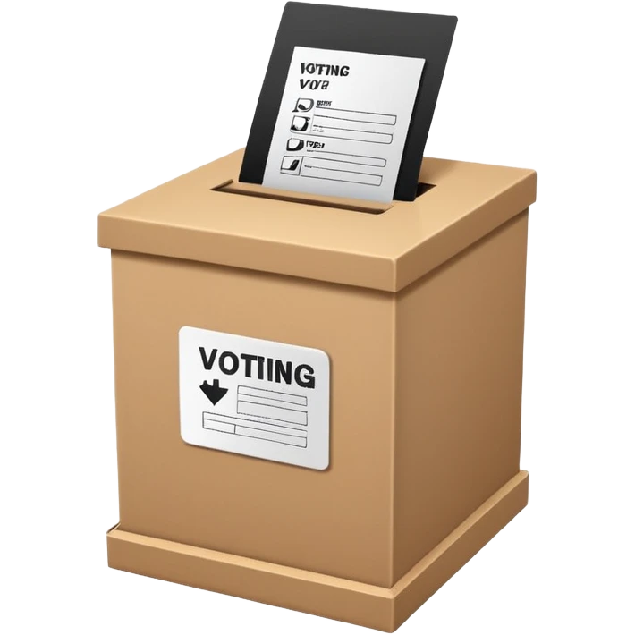 voting ballot and box emoji