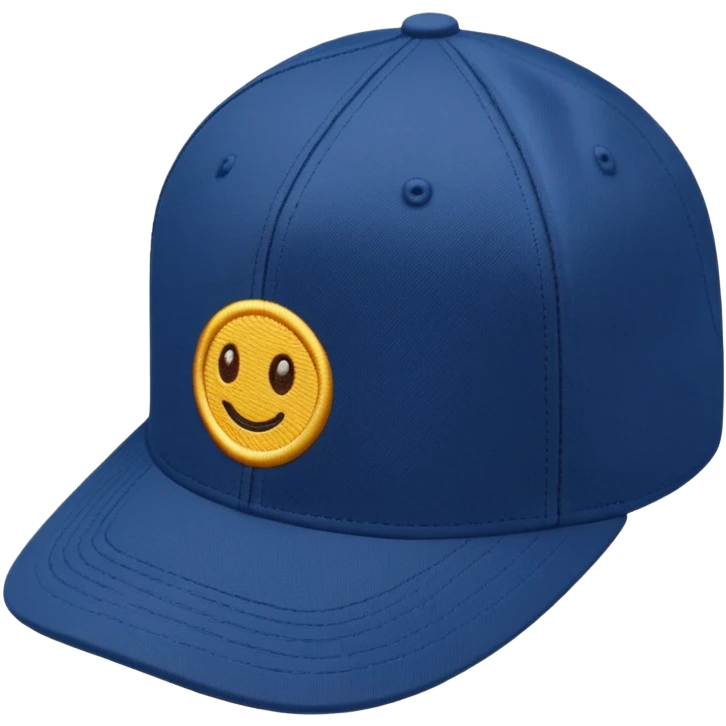 cap with a simple logo on the front panel emoji