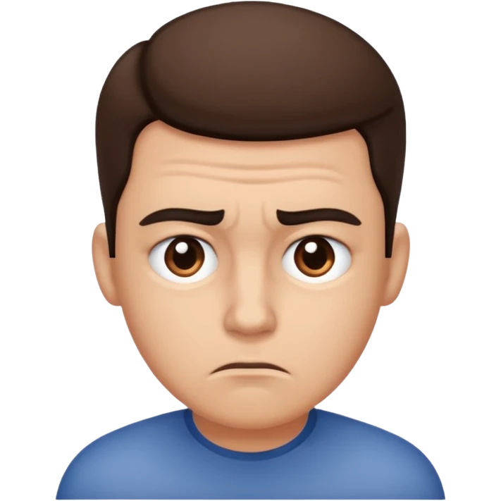 Confused face emoji