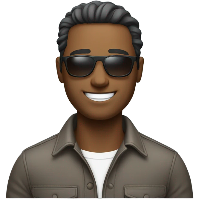 cool guy who’s really cool emoji