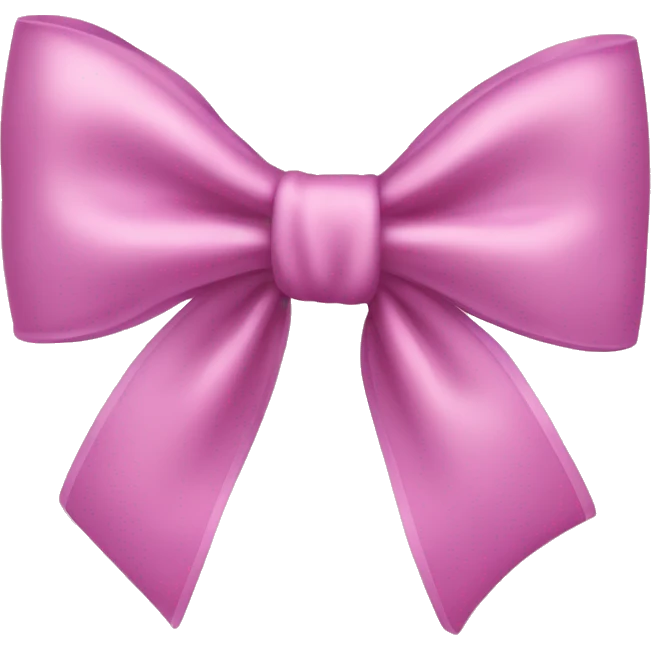 cute hair bow crème color emoji