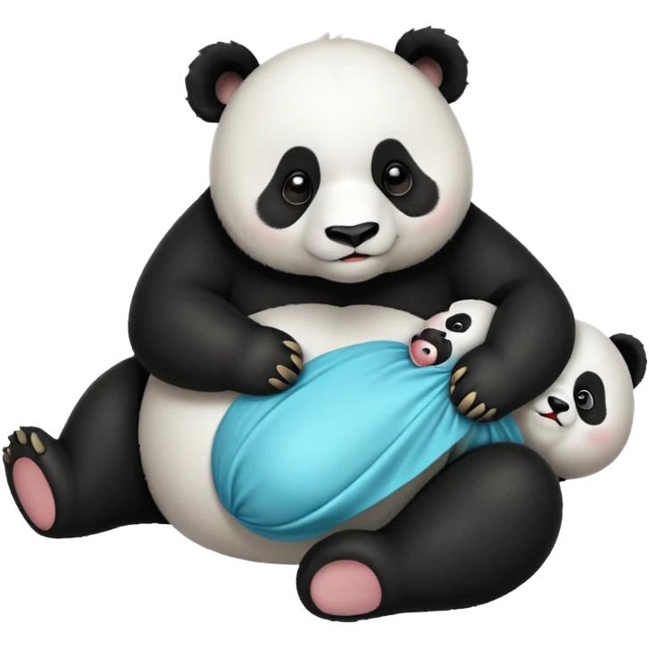 Panda giving birth emoji