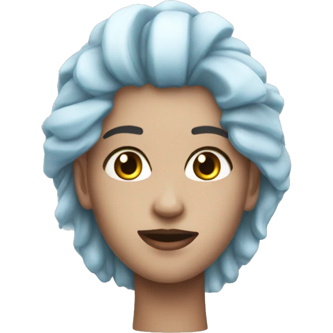 aesthetic face ice roller realistic emoji