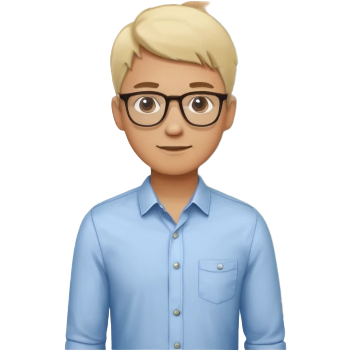 silhouette of a light-haired man standing next to a project board emoji