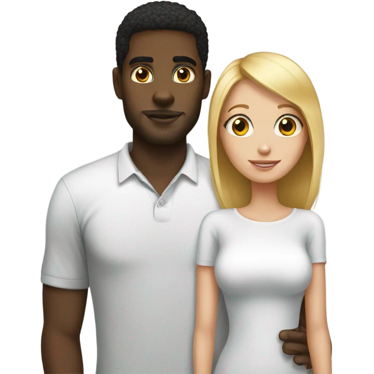 Black boyfriend white girlfriend  emoji