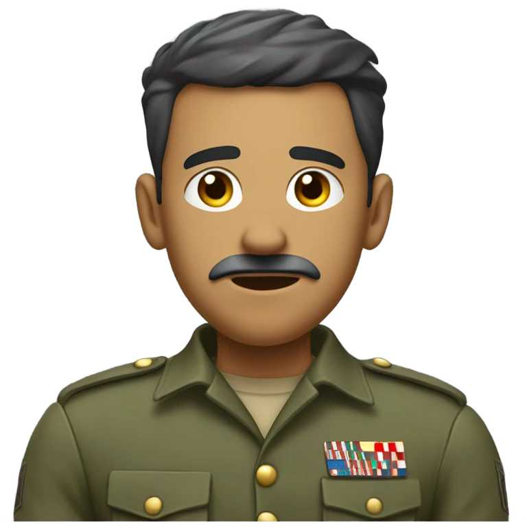 Dumb army guy emoji