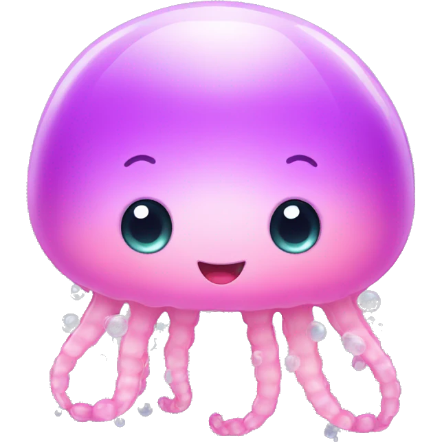 cute kawaii baby jellyfish emoji