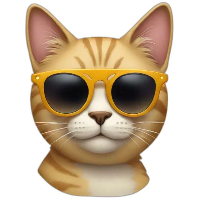 Cat with sunglasses emoji
