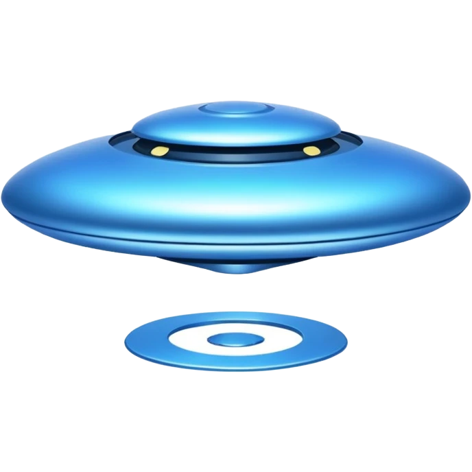 blue UFO emoji