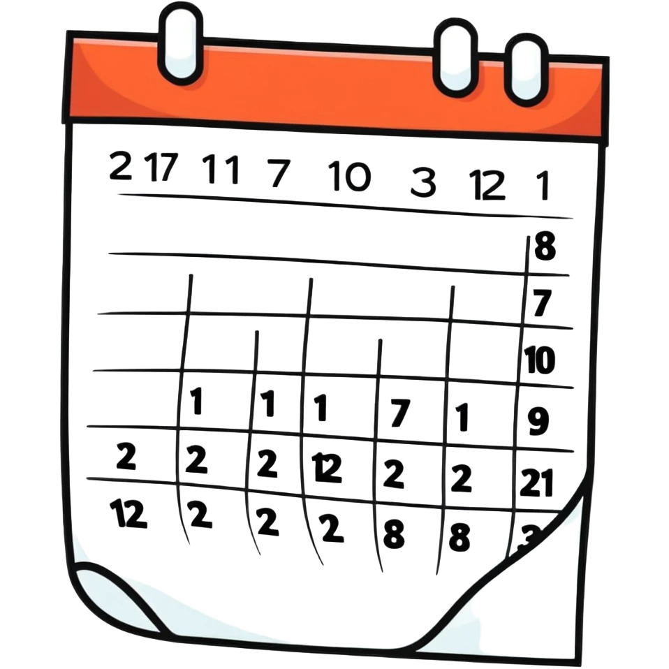 calendar page flipping emoji