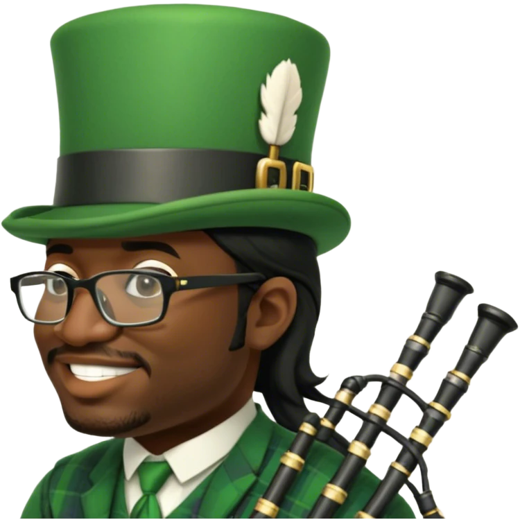 Green Bagpiper emoji