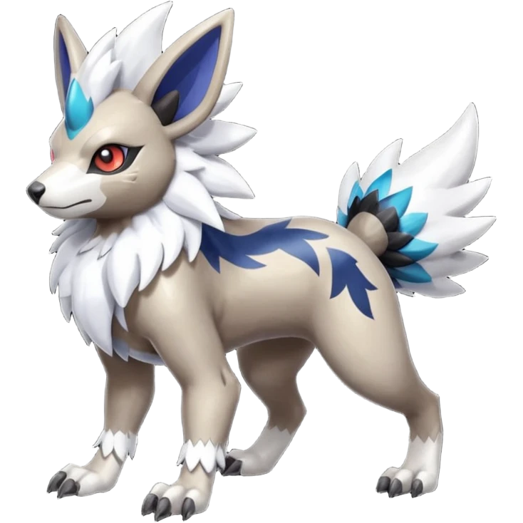 Shiny Zigzagoon-Absol-Trico-Hybrid (Full body) emoji