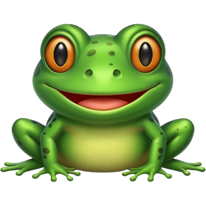 اون استیکر قورباغه تو تلگرام که همه با همسر ساختنش رو برام بساز emoji