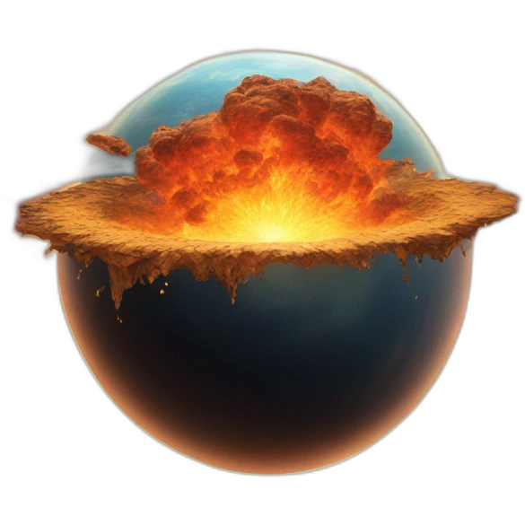 planet exploding emoji