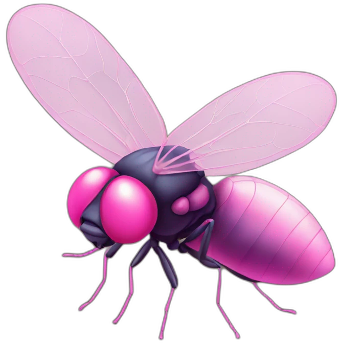 pink fly emoji