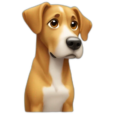 Chien regardant la fenetre emoji