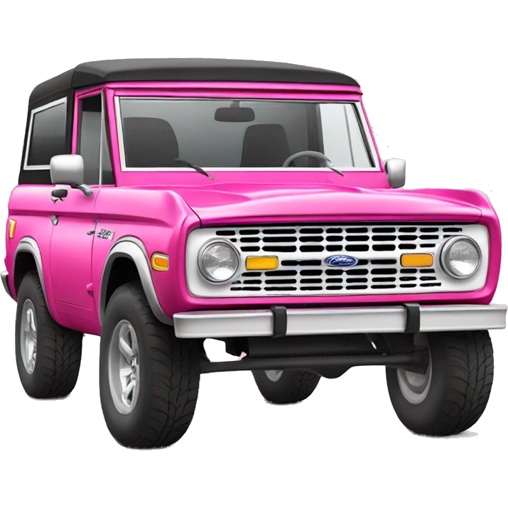 pink ford bronco  emoji