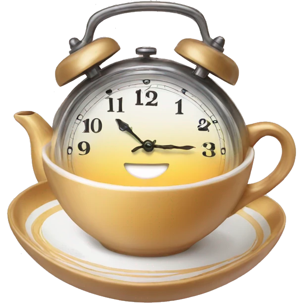 Clock tea gay emoji