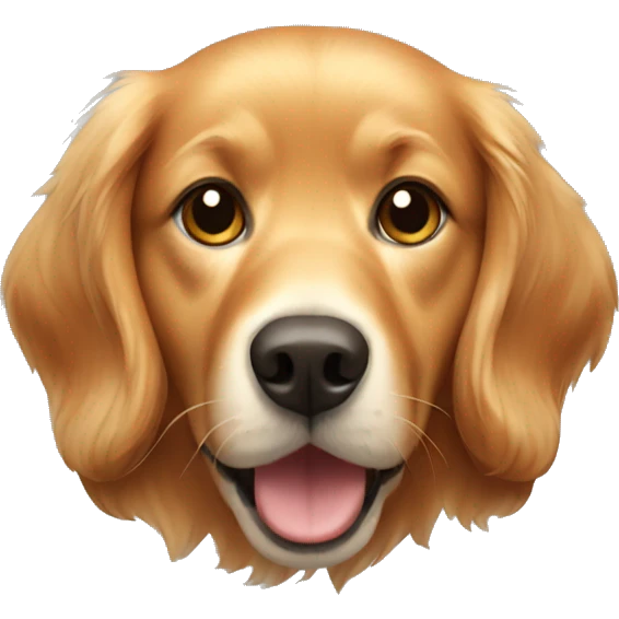 Red golden retriever  emoji