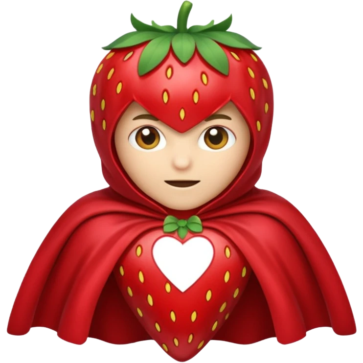 Cape-Wearing Super Fruit emoji