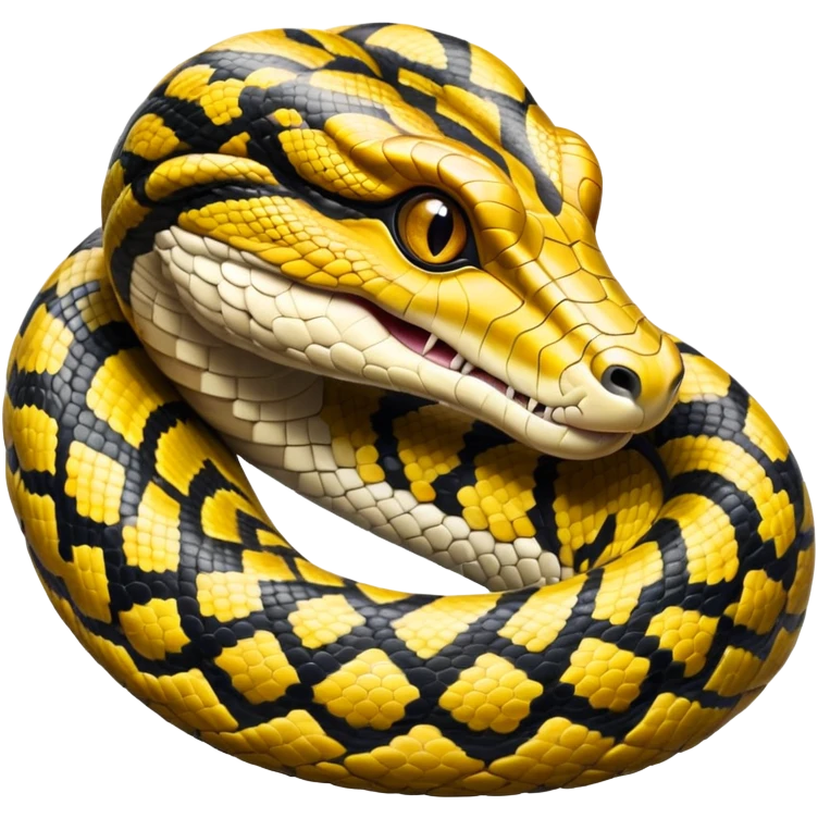 cinematic-noble-anaconda-portrait-emoji,-poised-and-imposing,-with-a-massive,-sinuous-build-draped-in-intricately-patterned-scales-and-piercing,-focused-eyes,-simplified-yet-sharp-and-sophisticated-features,-highly-detailed emoji