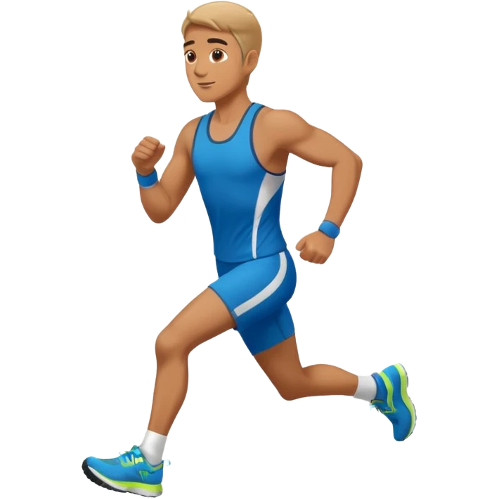 un homme près a courir emoji