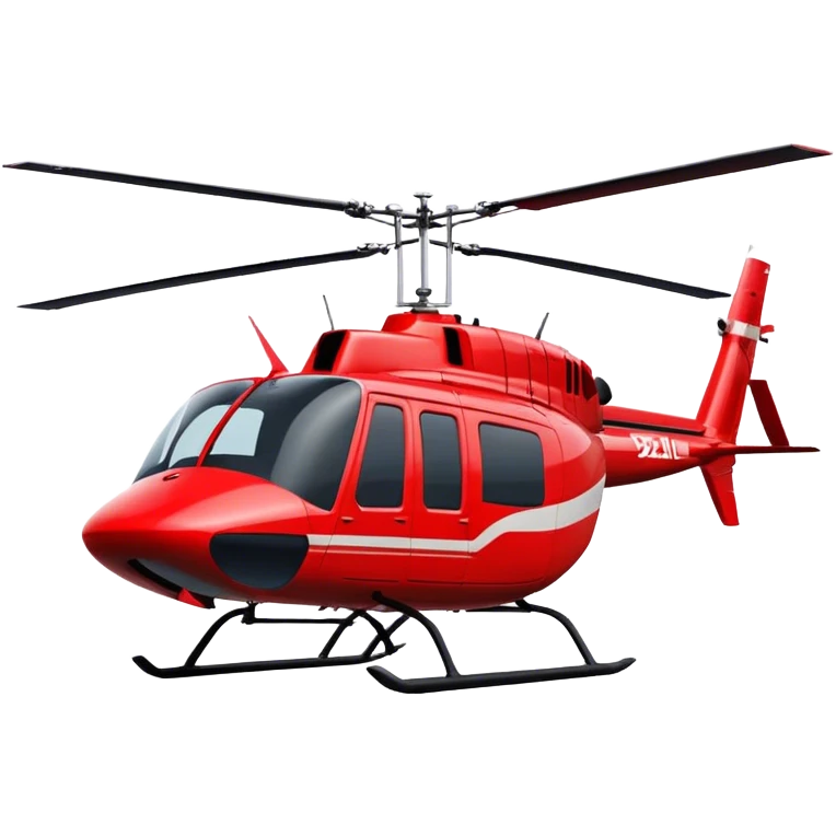 Bell 206 - Bell Helicopter (Model Year: 2021) (Iconic colour: Red) emoji