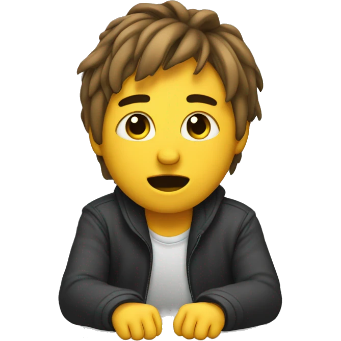 Me, struggling in front of my computer emoji