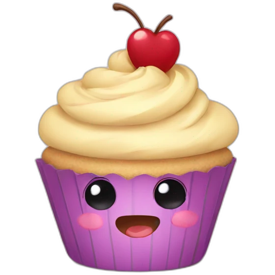 cupcake cute cartoon emoji