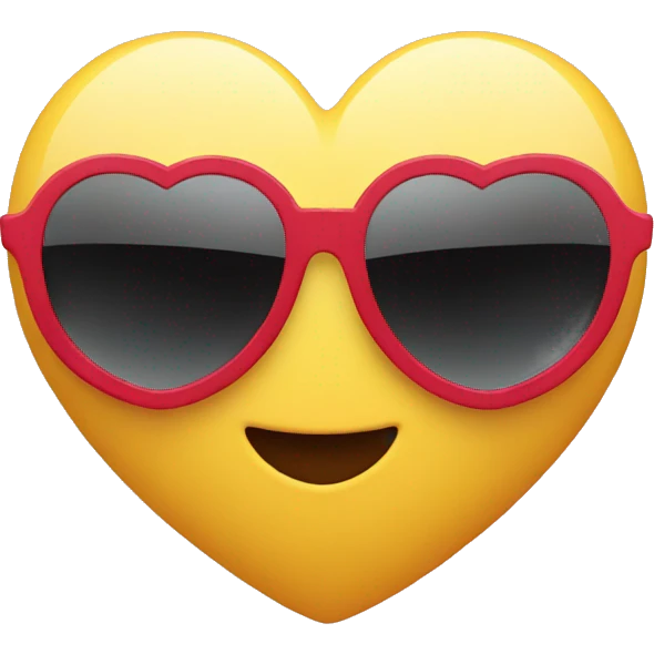 Heart with sunglasses emoji