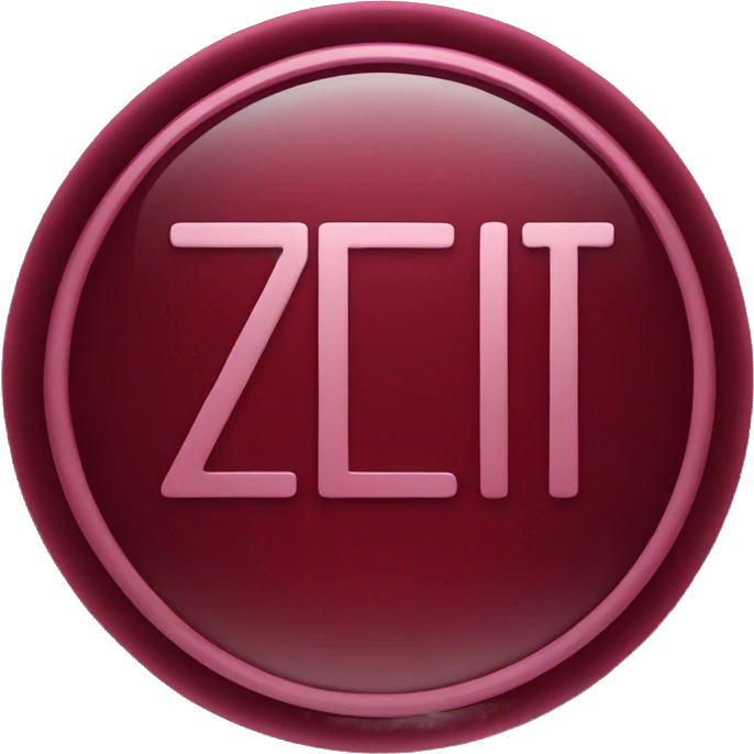 A logo that says Zlt in dark red emoji