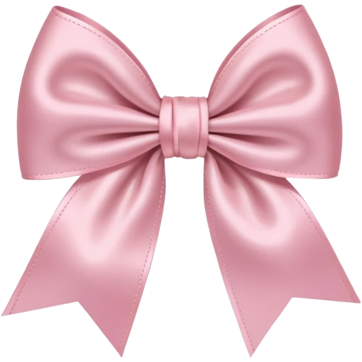 light pink bow on light pink bow emoji