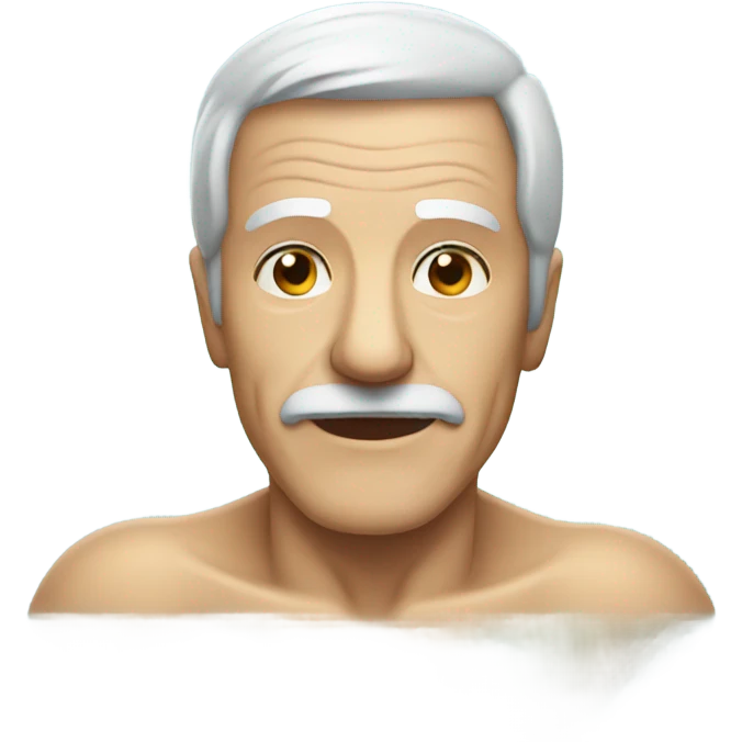 Old man swimming  emoji