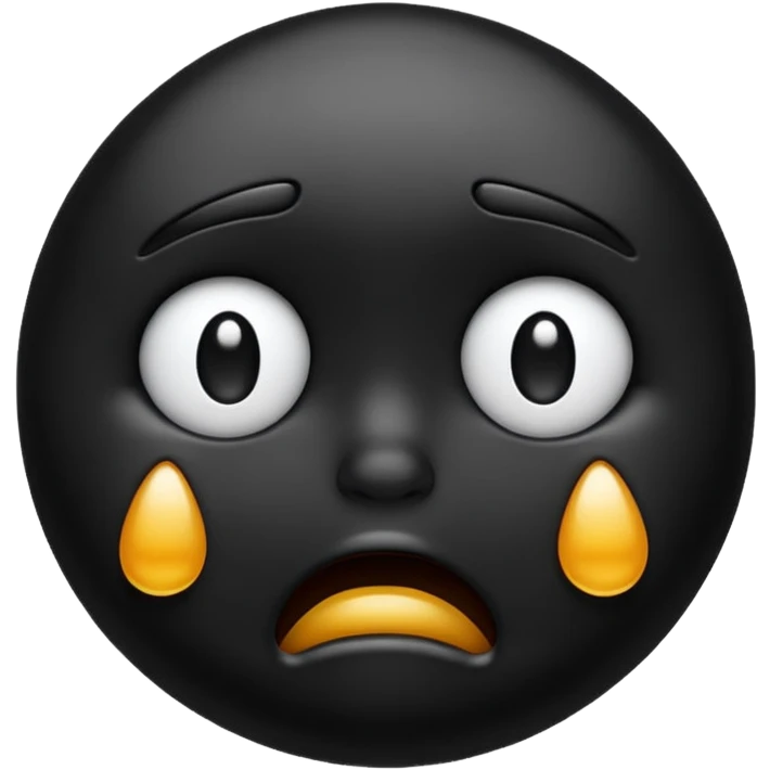 black emoji crying emoji