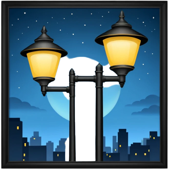 streetlights, US emoji