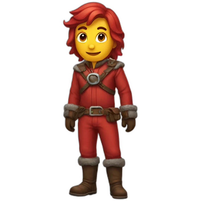 Chat rouge emoji