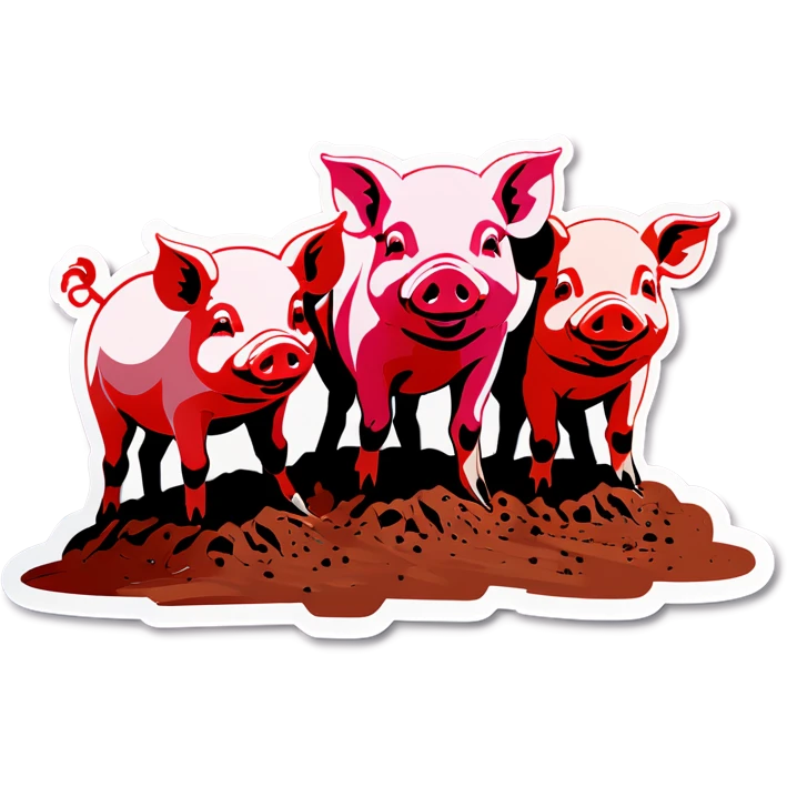 Pigs in dirt emoji