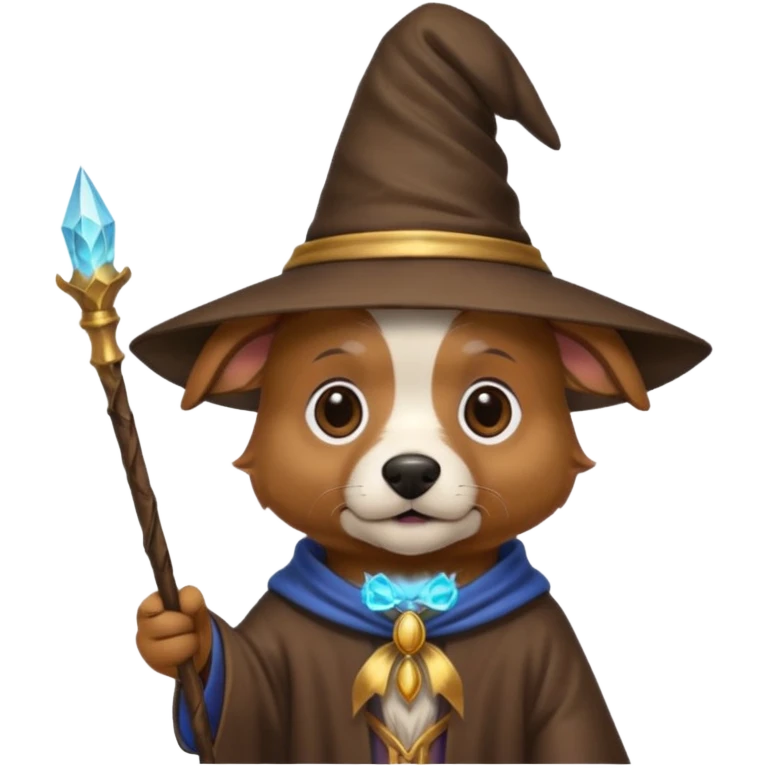 Dog wizard emoji