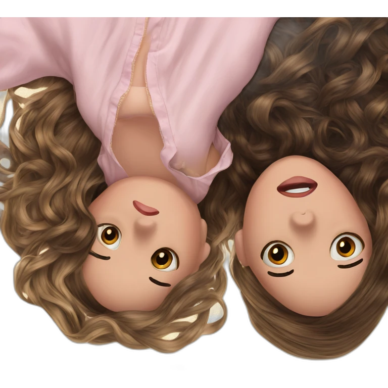 girls with long brown hair emoji