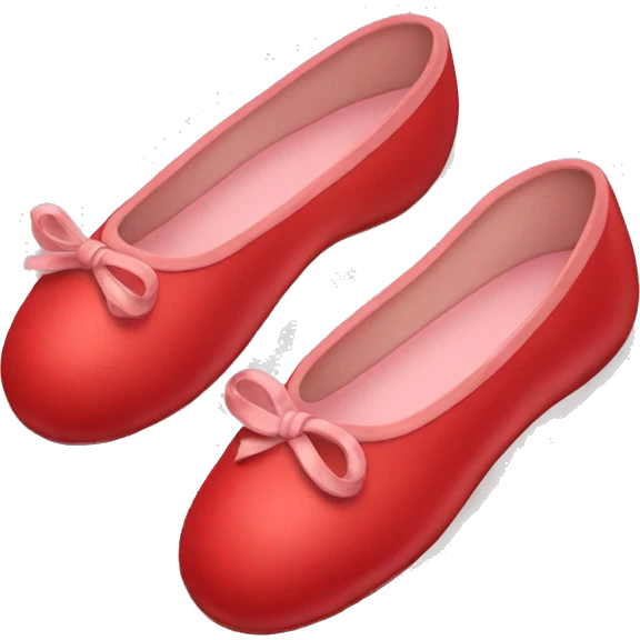 Red ballet shoes emoji