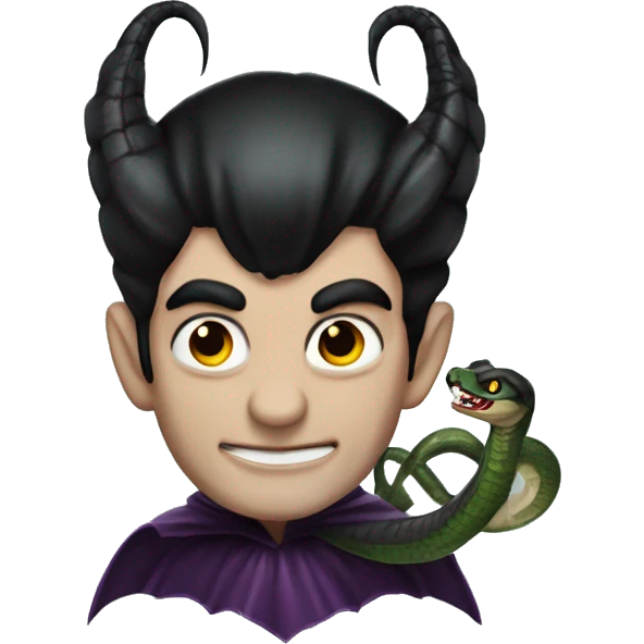Vampiro duende con lengüeta de serpiente  emoji