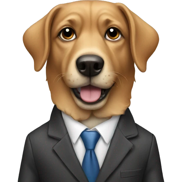 dog in suit emoji