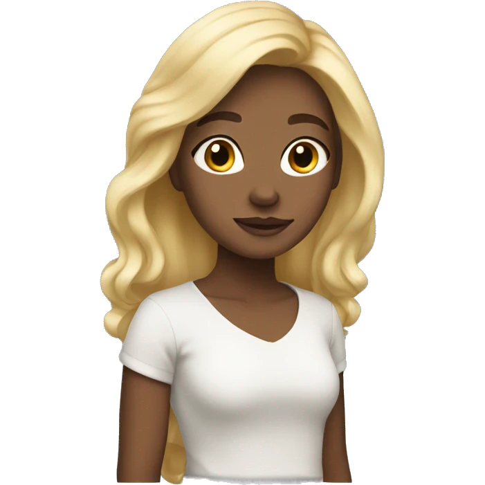 be brave blond hair girl emoji