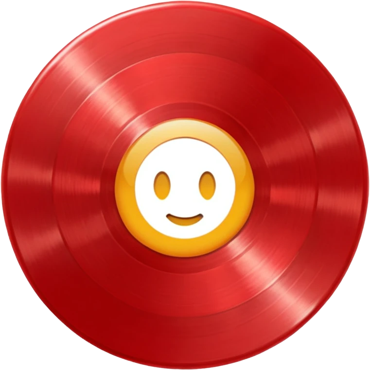 red vinyl record It's just a vinyl record.
 emoji