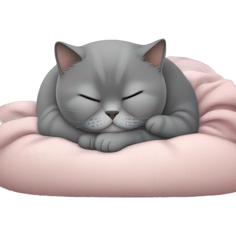 british shorthair sleeping emoji