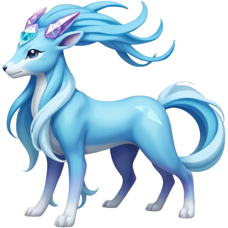 Suicune-Amaura-Pokémon (full body) emoji