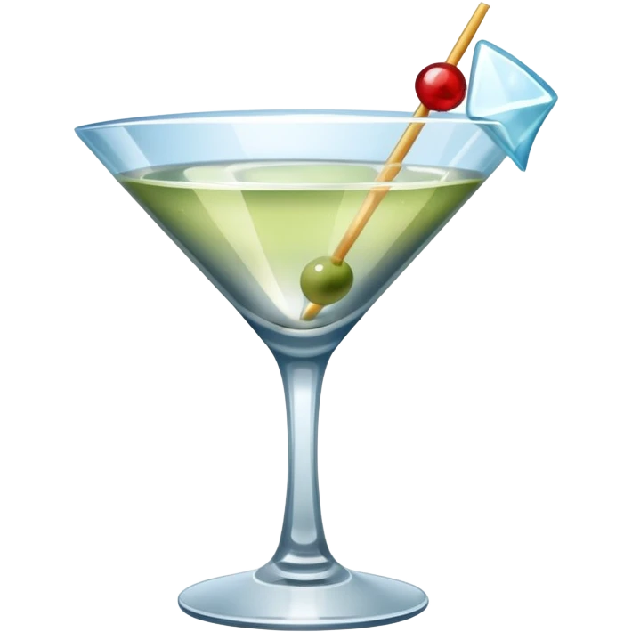 Glass with martini and ice  emoji