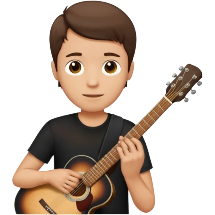 man holding guitar emoji