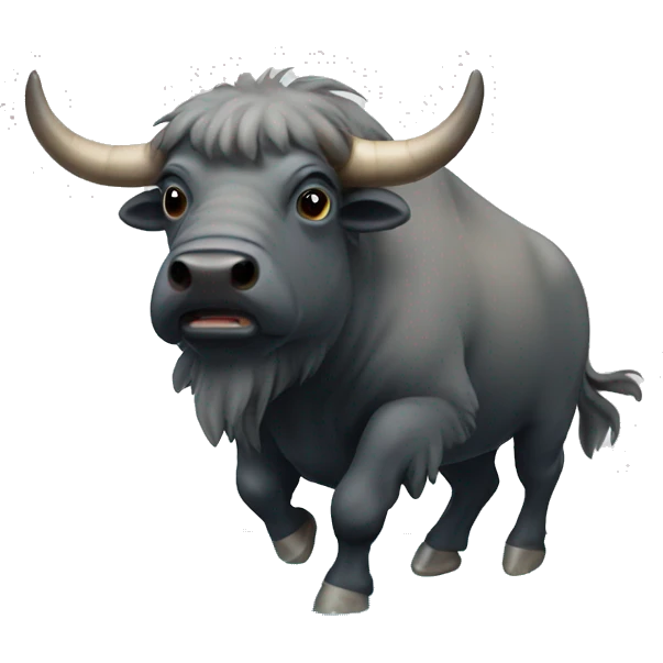 Flying water bison  emoji