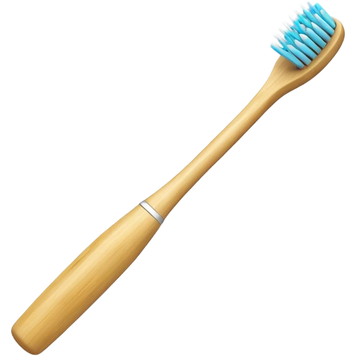Bamboo toothbrush emoji